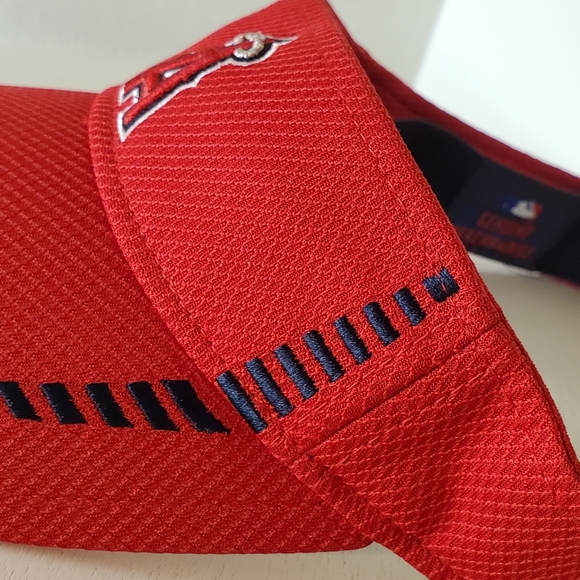 New Era Los Angeles Angels Visor Adjustable Cap Red. NWOT - Picture 4 of 9